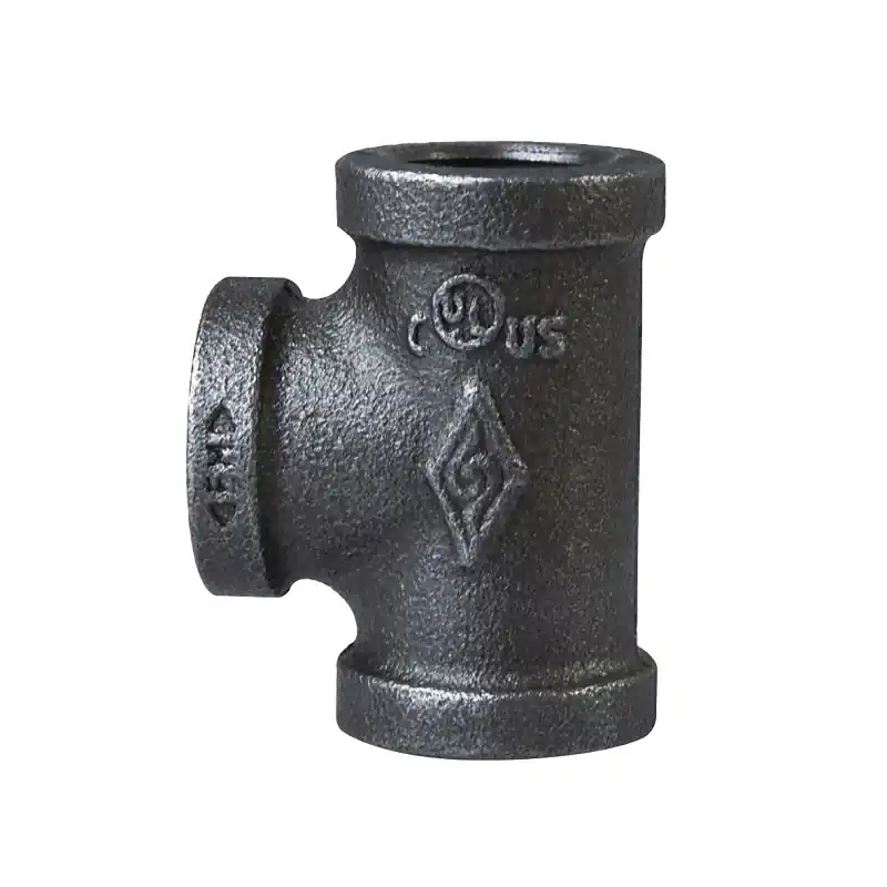 3/4 Inch Malleable Black Pipe Tee Fitting, Model 11a-3/4b
