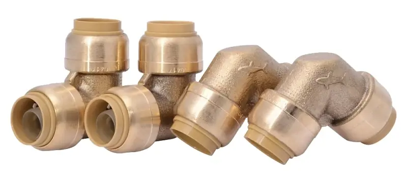 1/2 In. Brass 90-Degree Push-to-Connect Elbow (4-Pack)