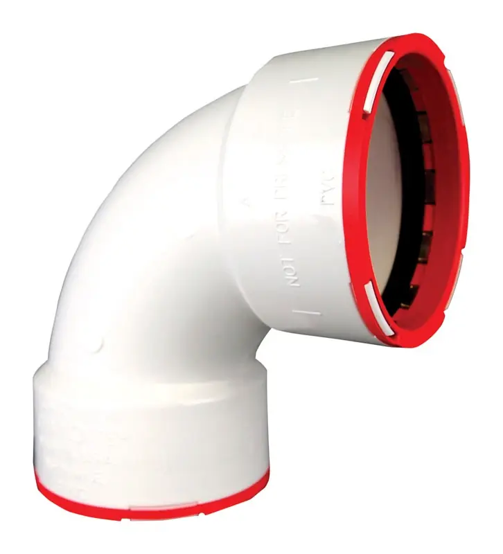 Charlotte Pipe ConnecTite Schedule 40 2 In. Hub X 2 In. D Hub PVC Bend Elbow 1 Pk