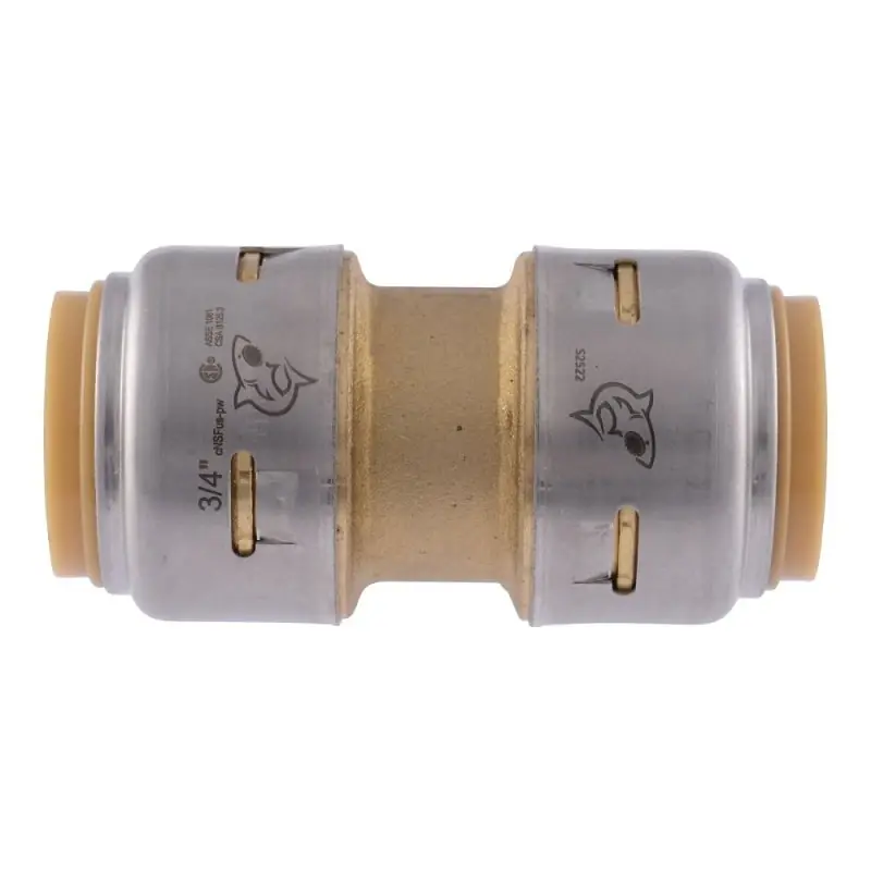 SharkBite Push To Connect 3/4 In. PTC X 3/4 In. D Brass Coupling