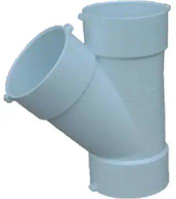 PVC Wye Sewer & Drain, 6 In.