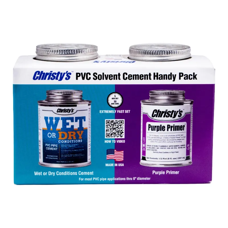 Blue/purple Primer And Cement For Pvc - 8 Oz Container