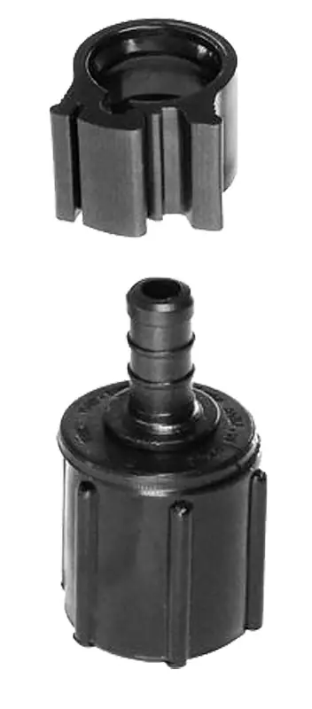 Pipe Female Swivel Adapter, 3/8 X 1/2 In.