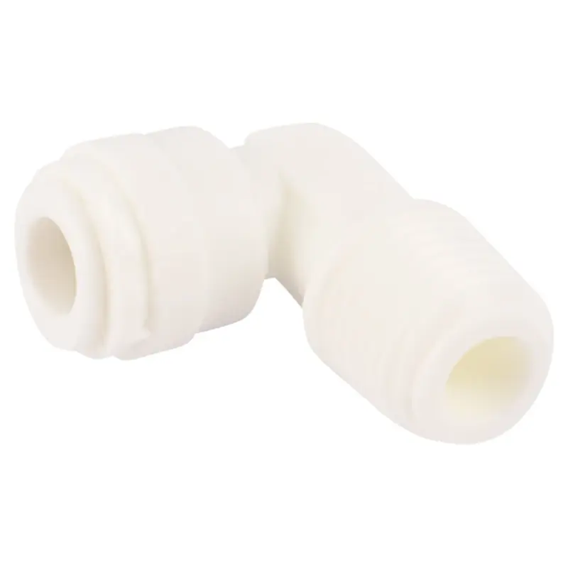 Push To Connect 1/4 In. Od X 1/4 In. D Mip Polypropylene Elbow Fitting