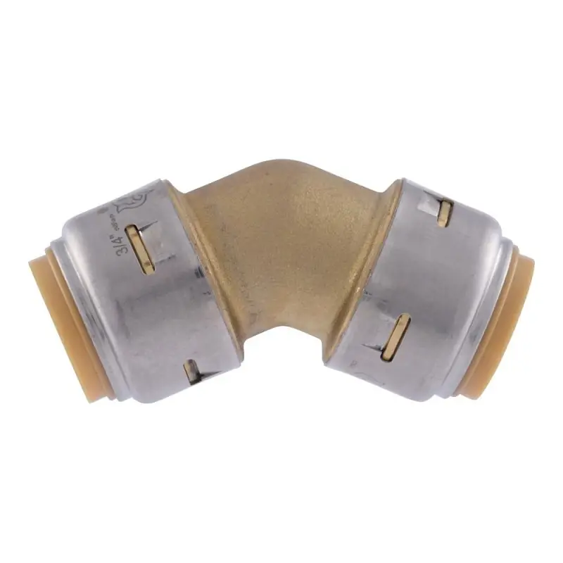 Push-To-Connect Pipe Elbow, 45-Degree, 3/4 In.