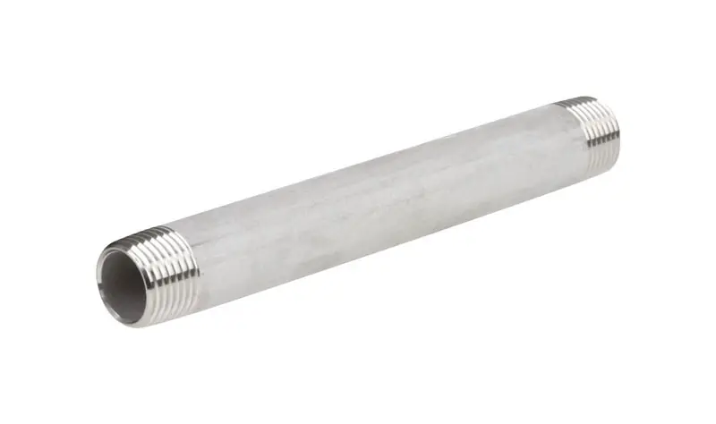 1-1/4 In. Mpt Stainless Steel 4 In. L Nipple - Lead-free