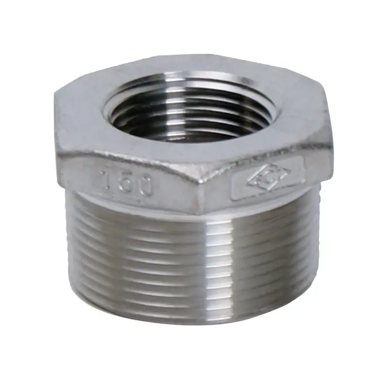 Smith-cooper 1-1/4 In. Mpt X 1/2 In. Fpt Stainless Steel Hex Bushing