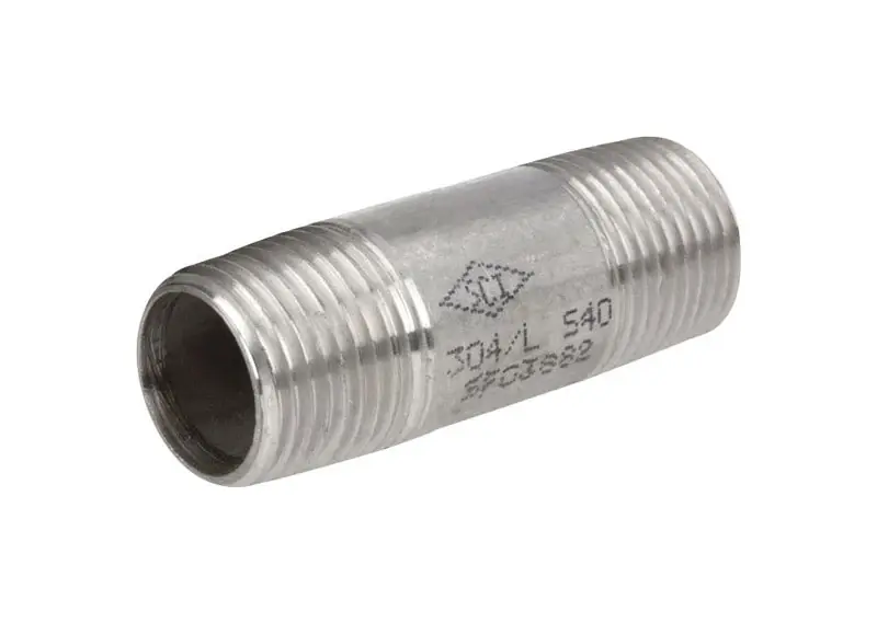 1-1/4 In. Mpt Stainless Steel 2-1/2 In. L Nipple - Lead-free