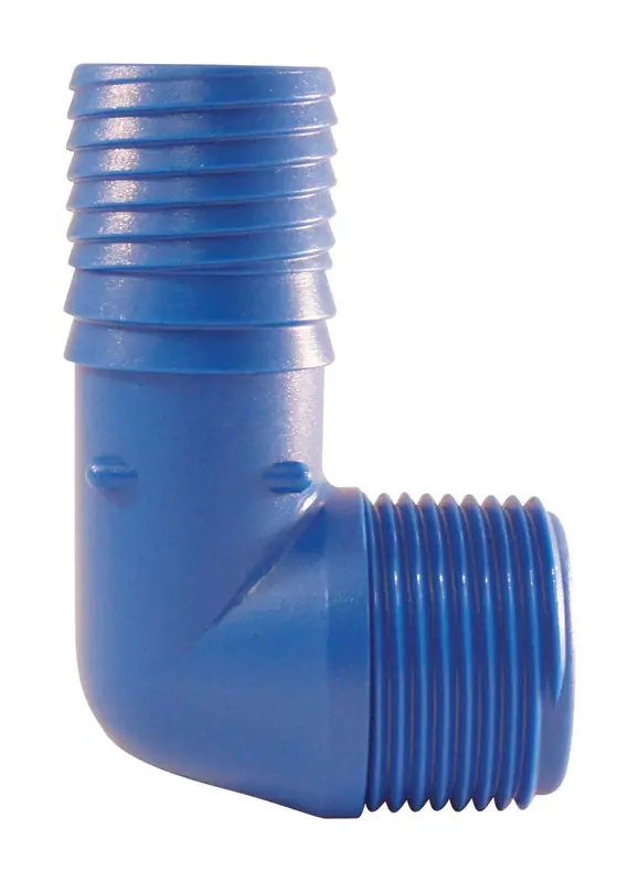 Apollo Blue Twister 1 In. Insert In To X 1 In. D MPT Acetal Elbow 1 Pk