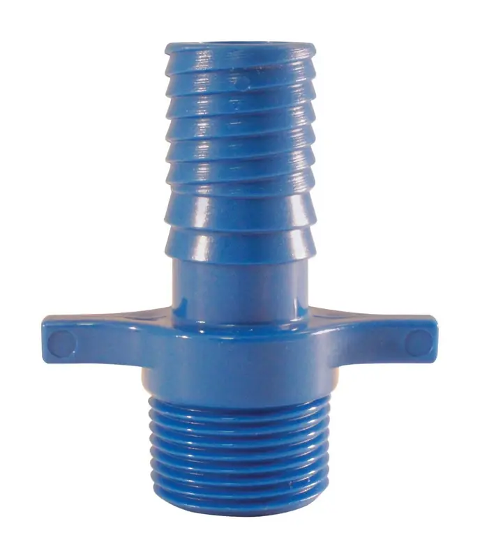 Apollo Blue Twister 1 In. Insert In To X 3/4 In. D MPT Acetal Male Adapter 1 Pk