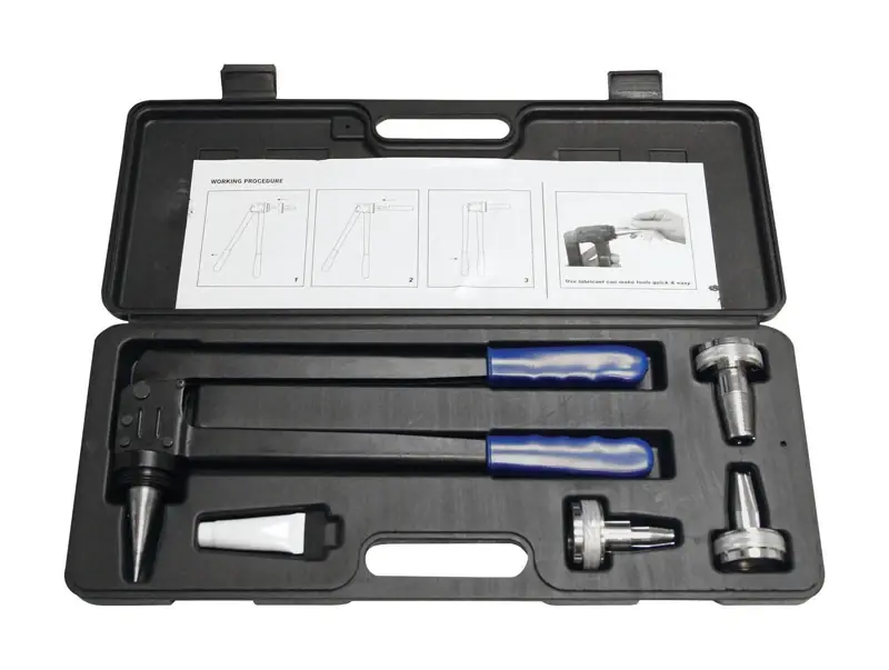 Pex-a Expansion Tool Kit With Interchangeable Heads And Carrying Case