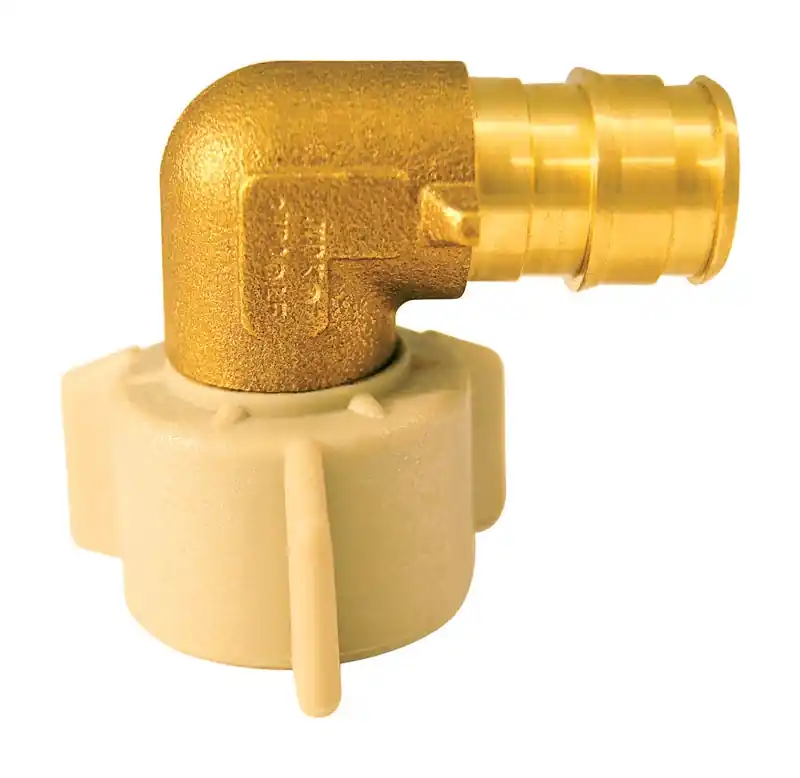 1/2 In. Barb X 1/2 In. Fnpt 90 Deg. Brass Swivel Pex-a Elbow