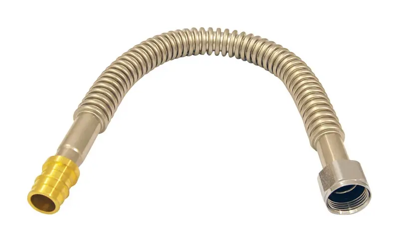 3/4 In. Brass Expansion Barb X 3/4 In. Fnpt X 18 In. Stainless Steel Water Heater Connector