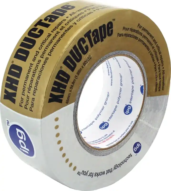 Xhd 2.81 In. W X 60 Yd L Silver Duct Tape - Heavy Duty, Uv Resistant