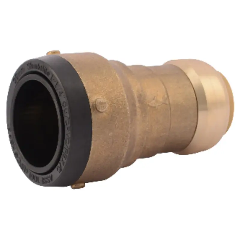Push To Connect 1 In. X 1-1/4 In. D Reducing Coupling - Brass