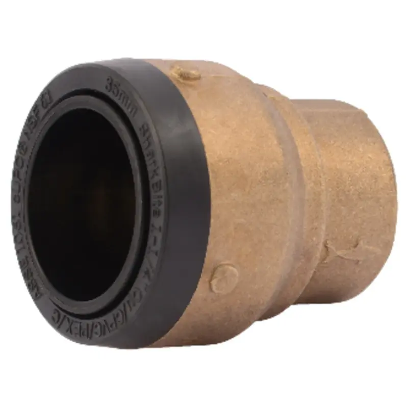 Push To Connect 1-1/4 In. D End Cap - Durable Lead Free Brass