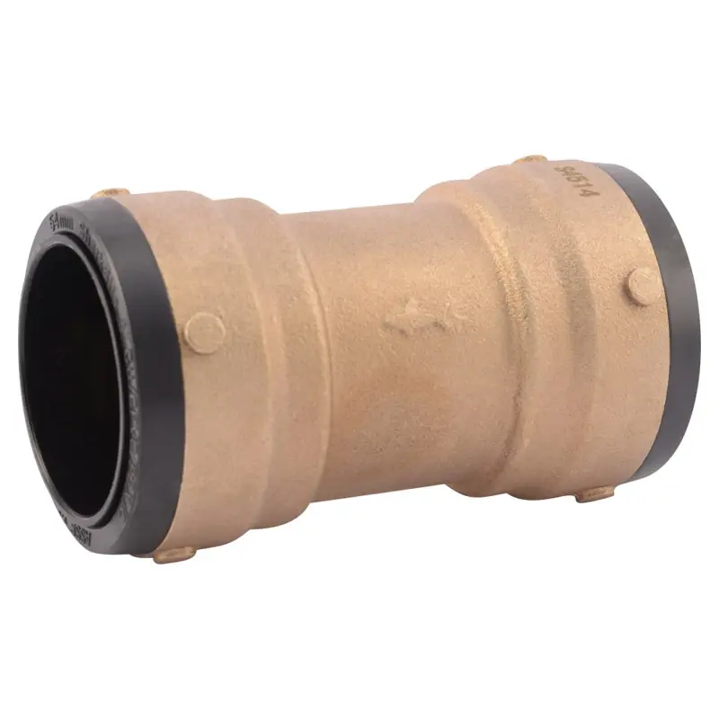 Push To Connect 2 Inch Diameter Lead-free Brass Coupling Uxl0154