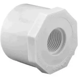 Pvc 02108 2800 Schedule 40 Reducing Bushing White 2" X 1"