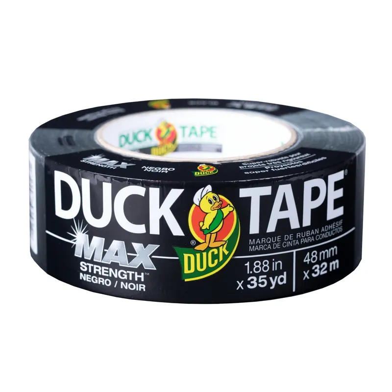 Max Strength Duct Tape, 1.88 In W X 35 Yd L, Black, Model 240867