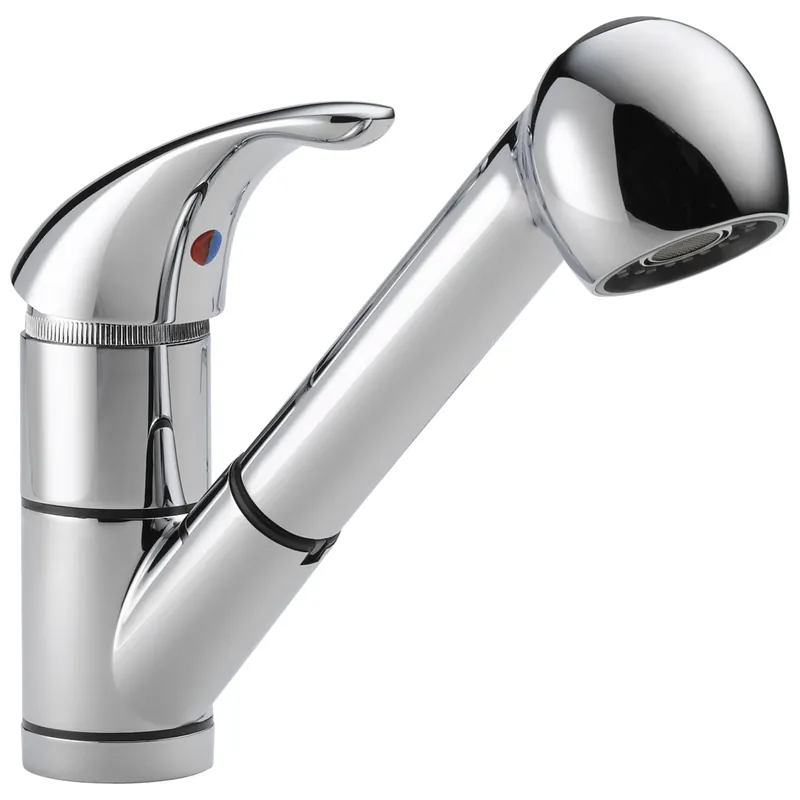 Kitchen Faucet With Pull-Out Spray, Single-Lever, Chrome