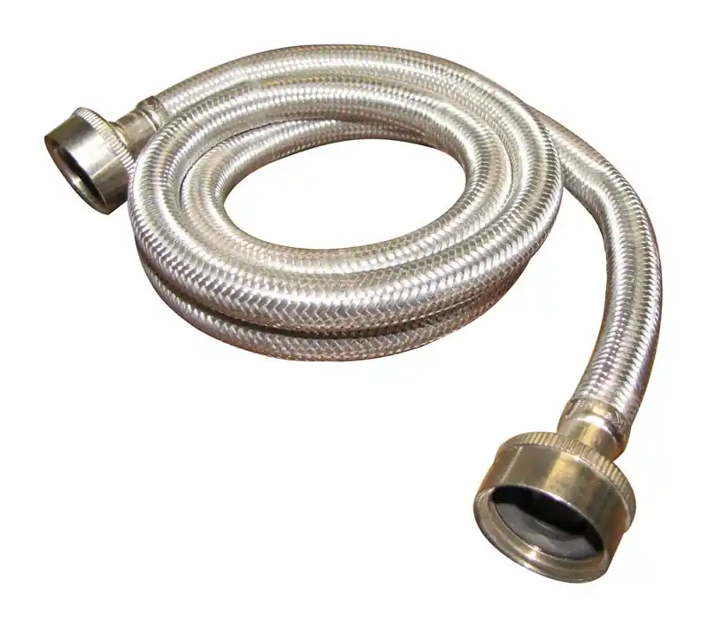 3/4 In. Fht X 3/4 In. D Fht 4 Ft. Stainless Steel Washing Machine Hose