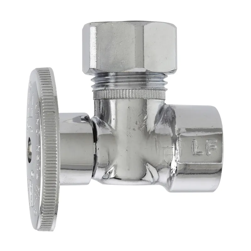 1/2 In. Fip X 1/2 In. Compression Brass Angle Valve - Lead-free
