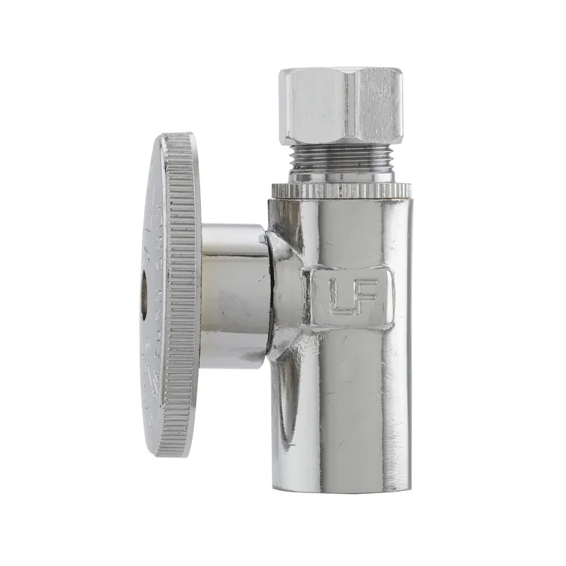1/2 In. Copper Sweat X 3/8 In. Compression Brass Straight Valve