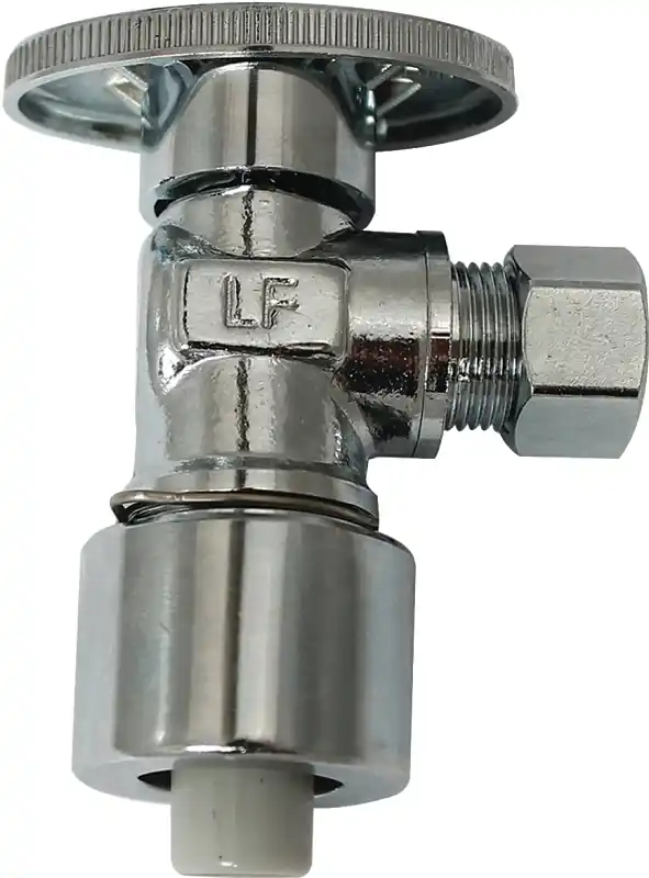 5/8 In. Compression X 3/8 In. Compression Brass Angle Valve