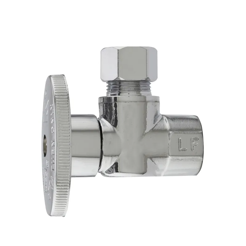3/8 In. Fip X 3/8 In. Compression Brass Angle Valve - Lead-free