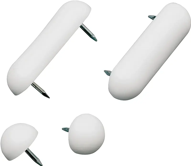 Toilet Seat Bumper Set White Universal Fit 4 Pieces Model Pp835-25