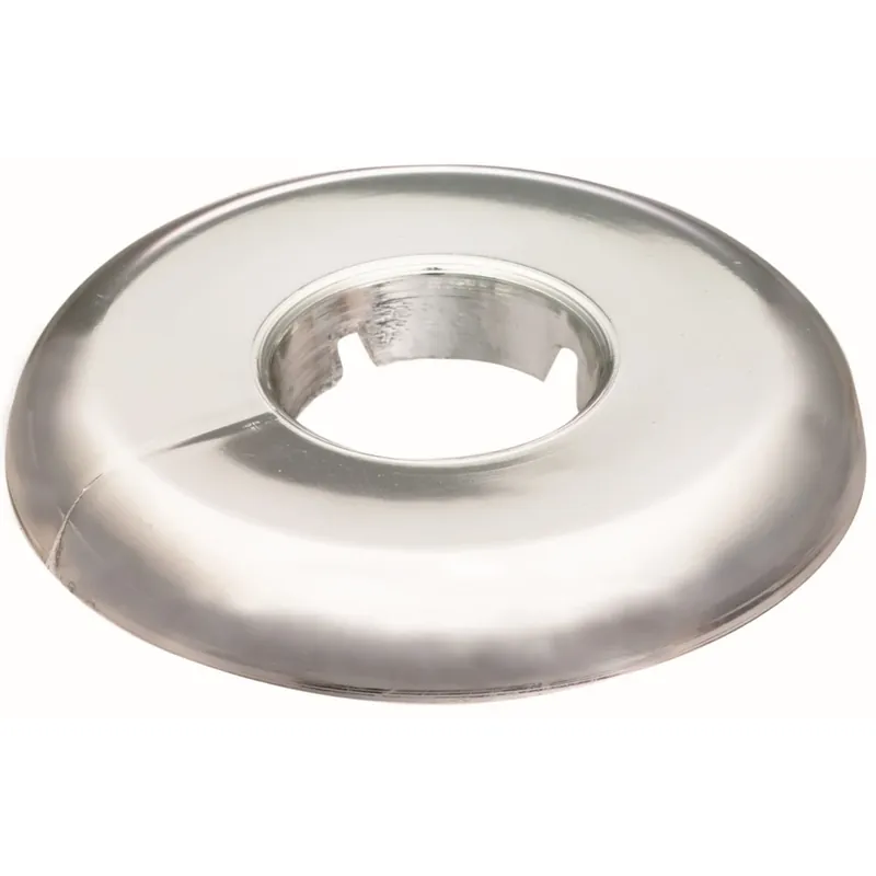 Floor & Ceiling Plate Flange, Chrome Plated Plastic, For 3/4 In. Iron