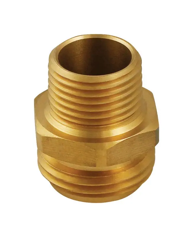 Plumb Pak Brass 1/2 In. D X 3/4 In. D Hose Adapter 1 Pk