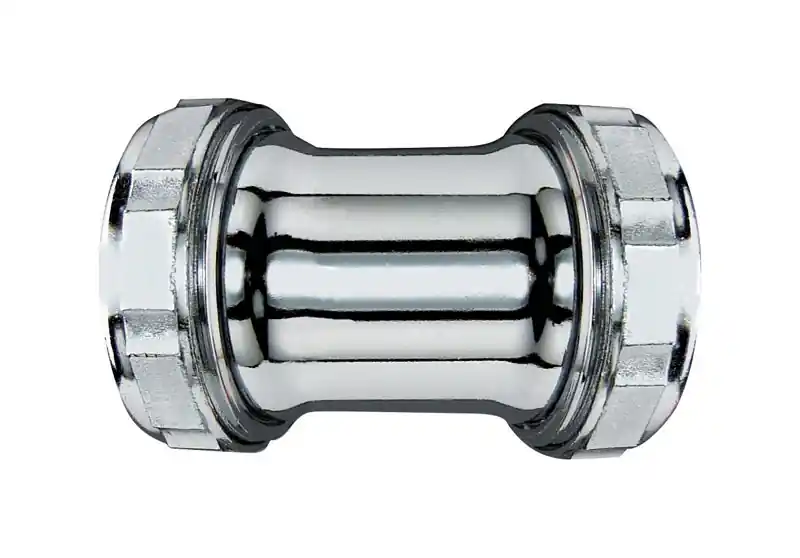 1-1/4 In. Diameter Brass Straight Extension Coupling With Slip Joint Connection