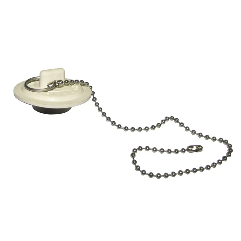 1-3/8 In. White Rubber Sink Stopper - Durable Basin Stopper