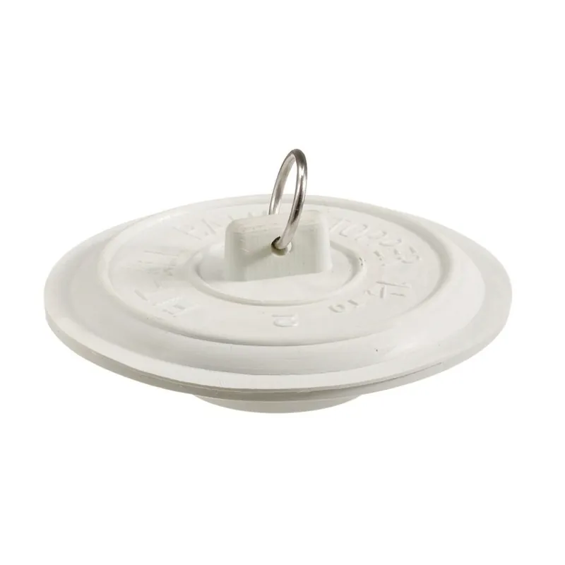 2 In. White Rubber Tub Stopper - Durable And Reliable
