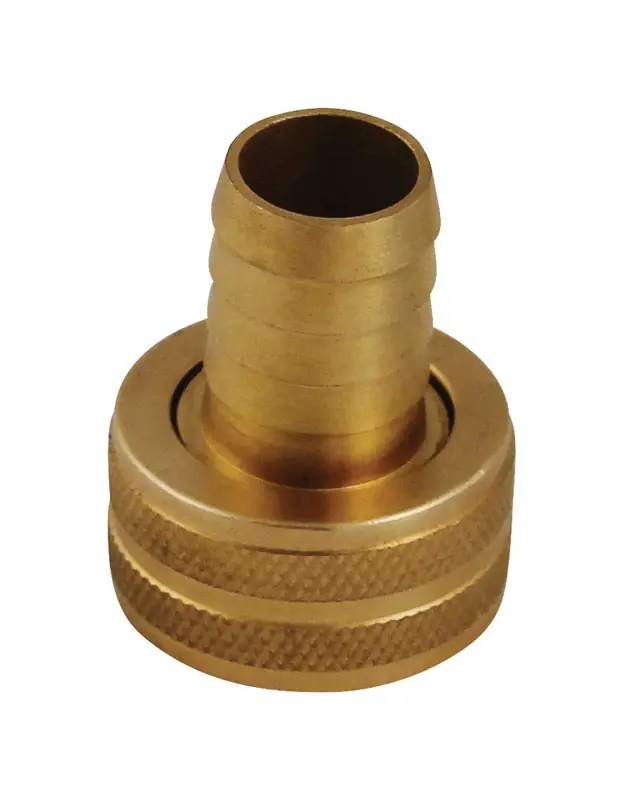 Plumb Pak Brass 5/8 In. D X 3/4 In. D Hose Coupling 1 Pk