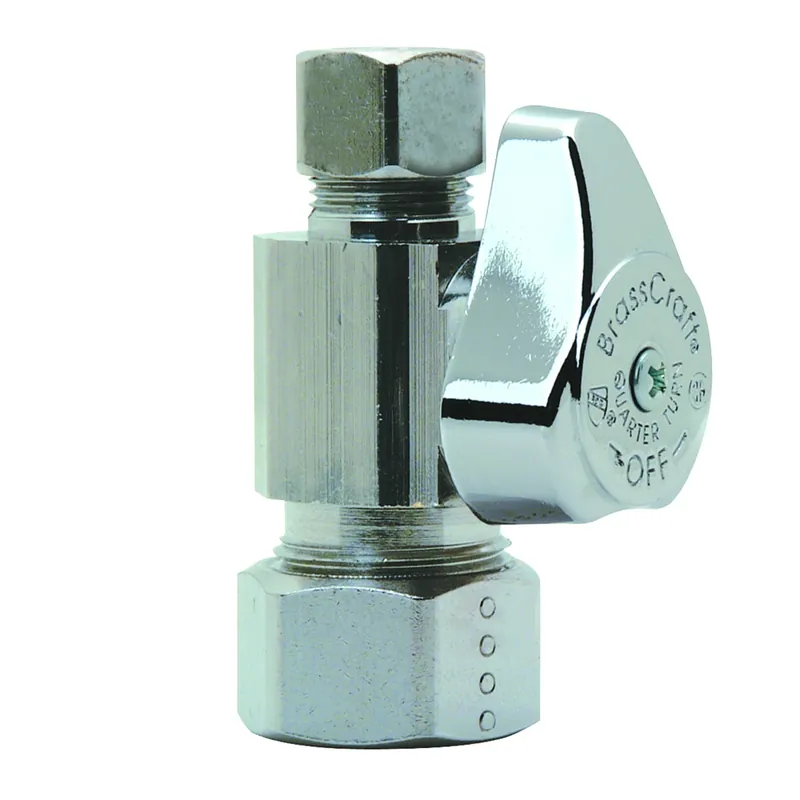 Chrome Straight Stop Valve, 5/8 In. X 3/8 In.