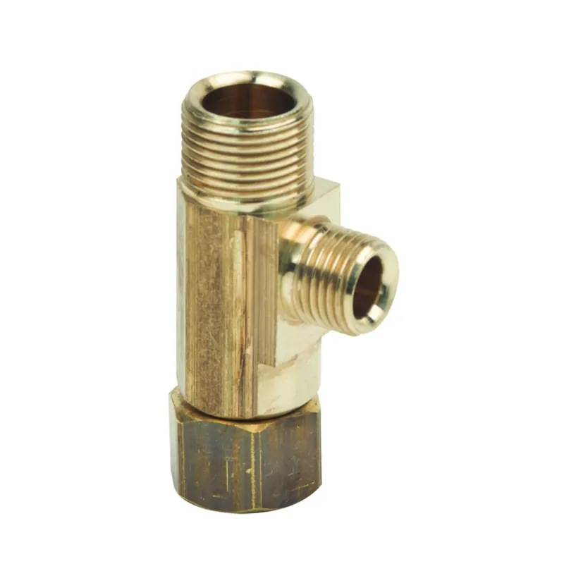 3/8 In. Tube X 1/4 In. D Female Brass Tee Fitting
