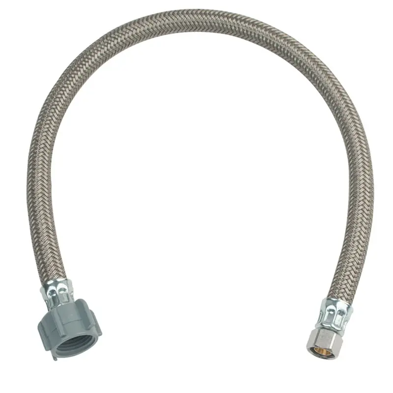 Faucet Water Supply Line, 3/8 Compression X .5 IP X 20-In.