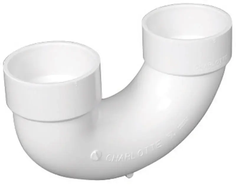 Charlotte Pipe Schedule 40 1-1/2 In. Hub X 1-1/2 In. D Hub PVC U-Bend 1 Pk