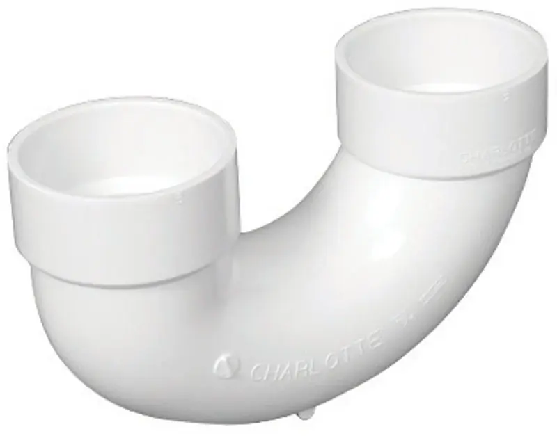 Charlotte Pipe Schedule 40 2 In. Hub X 2 In. D Hub PVC U-Bend 1 Pk