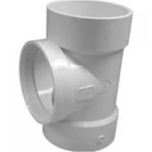 71441 4 Inch Dwv Test Tee Without Plug, Hub X Hub X Fip
