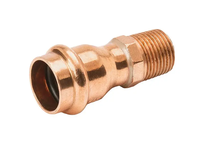 NIBCO Press System 3/4 In. Press X 1/2 In. D MIP Copper Adapter 1 Pk