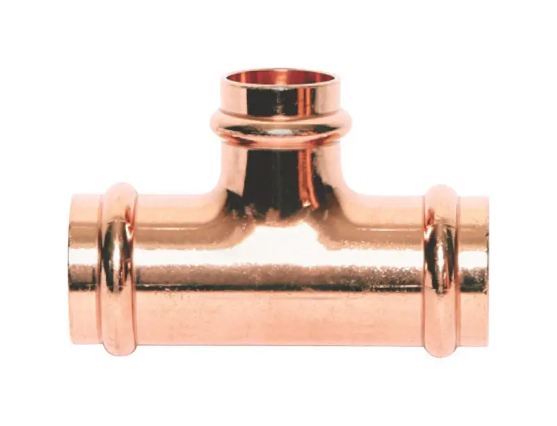 NIBCO 3/4 In. Press X 1/2 In. D Press Copper Tee 1 Pk