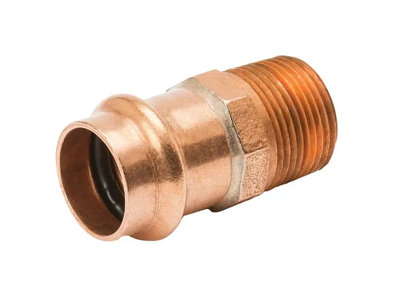 NIBCO Press System 1/2 In. Press X 1/2 In. D MIP Copper Adapter 1 Pk