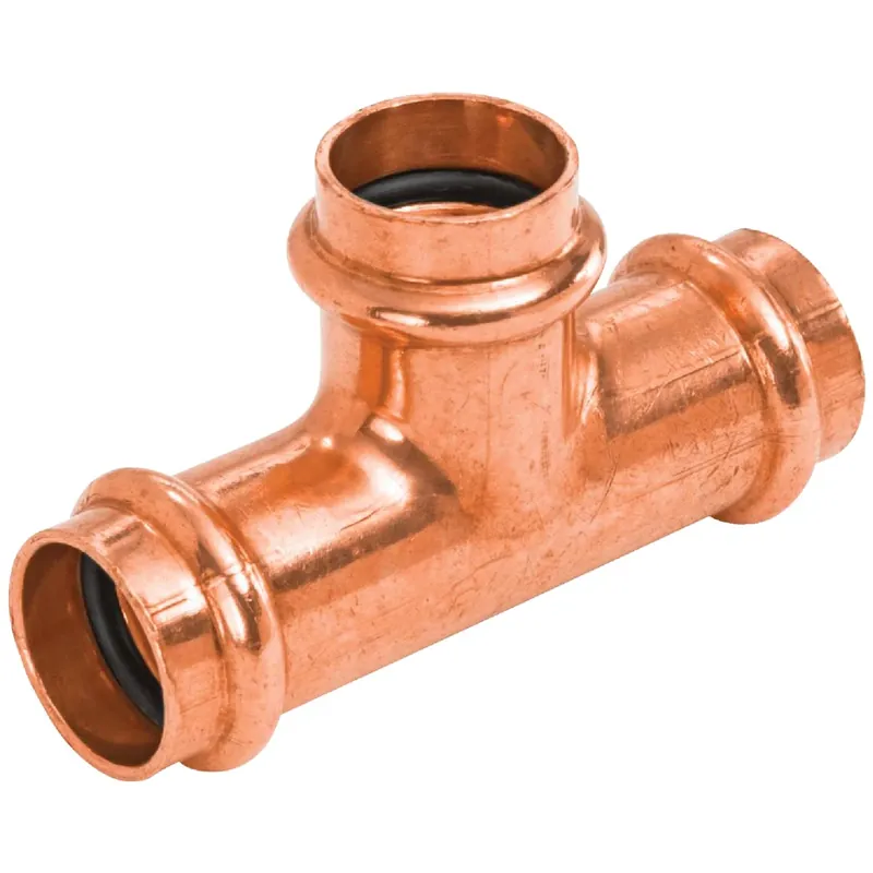 NIBCO 3/4 In. X 3/4 In. X 3/4 In. PxPxP Press Copper Tee 9098401PCU