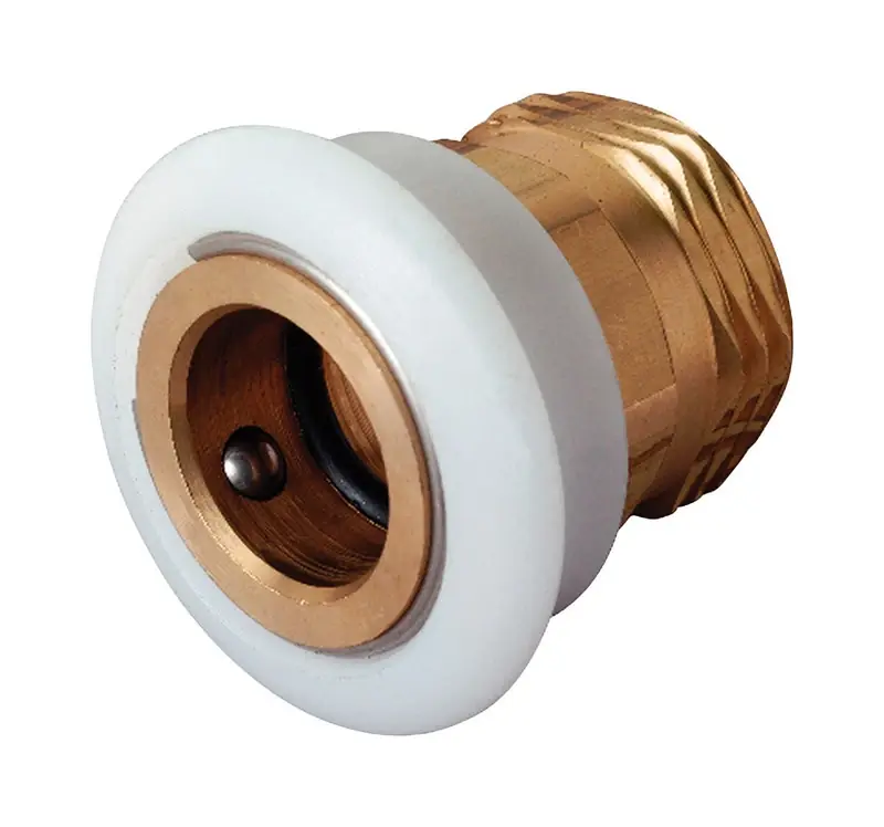 Dishwasher Snap Coupling, Male, Chrome-Plated Brass, 3/4-In.