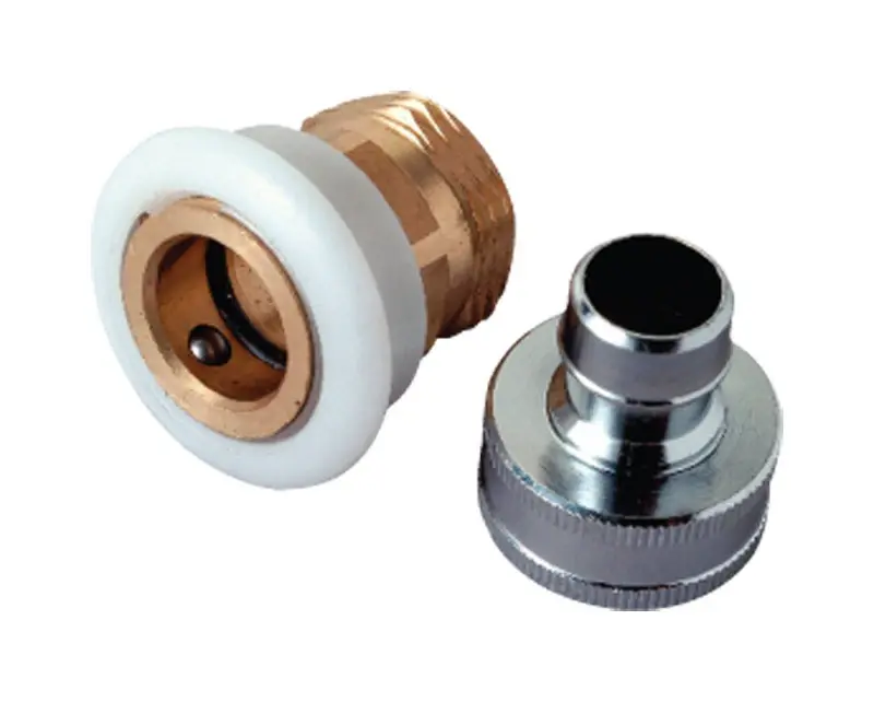 Adapter & Snap Nipple, Lead-Free Brass/White Plastic