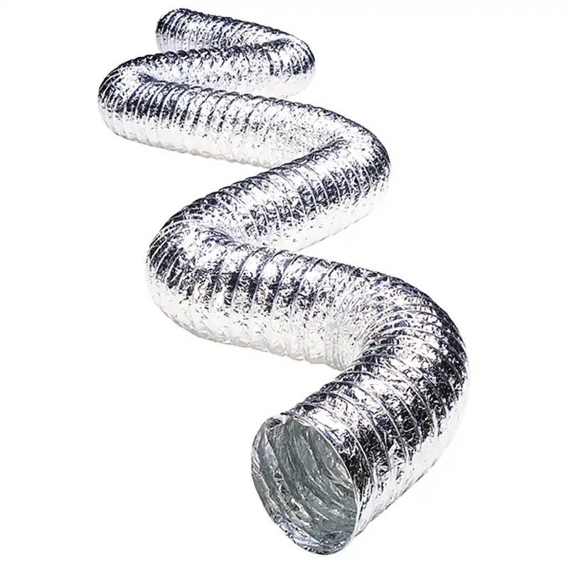 Jordan 300 In. L X 6 In. D Silver/white Aluminum Vent Hose