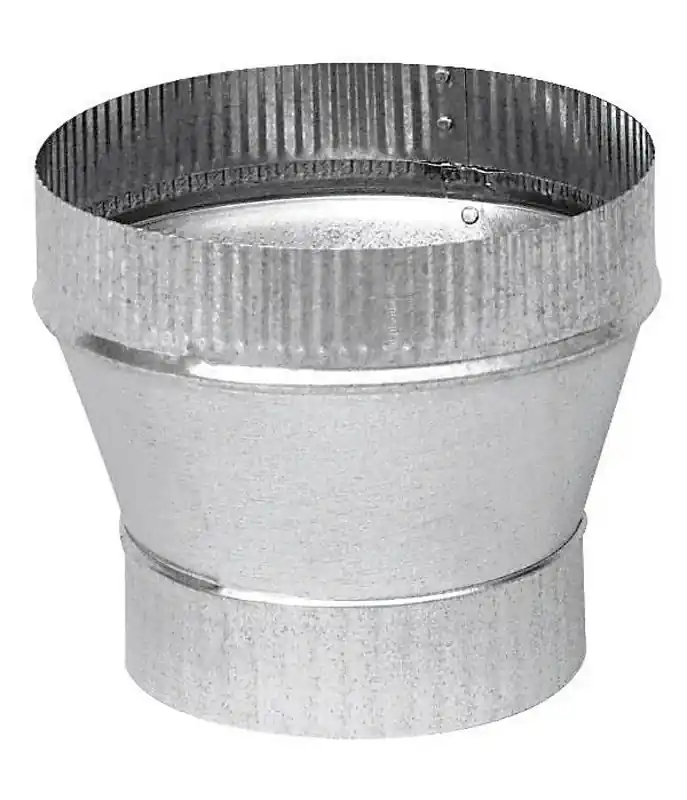 5 In. Diameter X 7 In. Diameter Galvanized Steel Stove Pipe Increaser